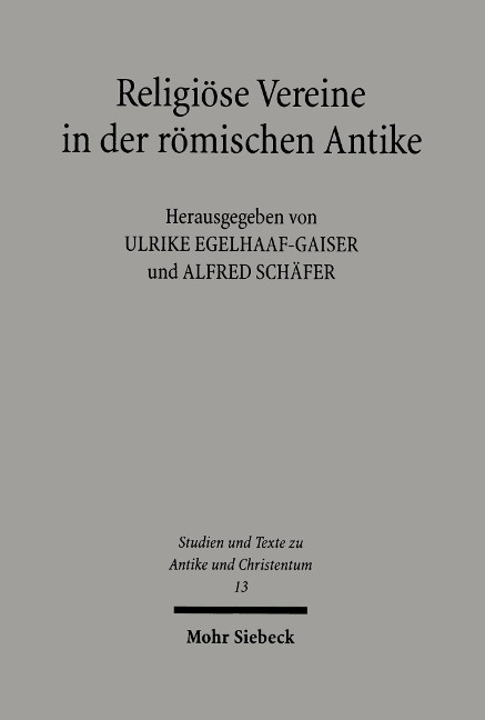 Religiöse Vereine in der römischen Antike - 