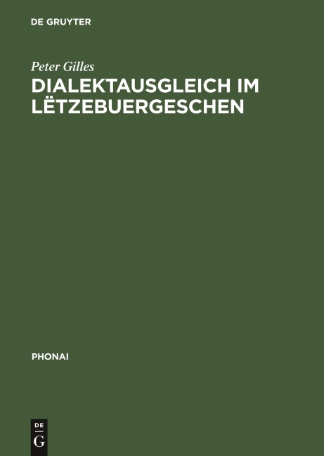 Dialektausgleich im Lëtzebuergeschen - Peter Gilles