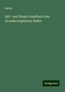 Hof- und Staats-Handbuch des Grossherzogthums Baden - Baden