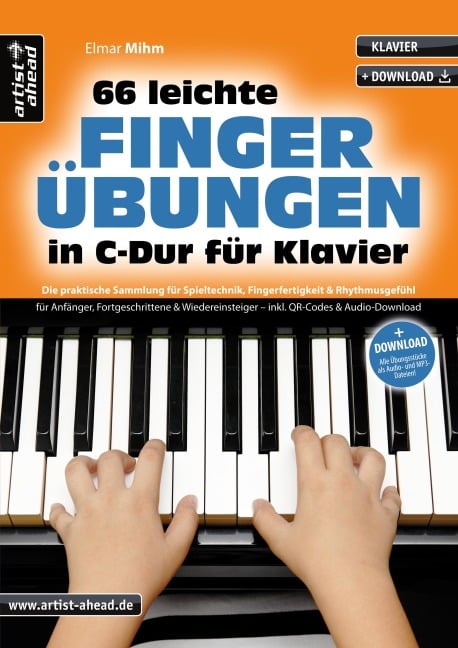 66 leichte Fingerübungen in C-Dur für Klavier - Elmar Mihm