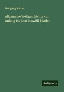 Cover-Bild zum Titel 'Allgemeine Weltgeschichte von Anfang bis jetzt in zwölf Bänden' von 'Wolfgang Menzel'