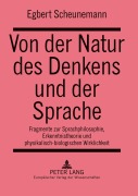 Cover-Bild zum Titel 'Von der Natur des Denkens und der Sprache' von 'Egbert Scheunemann'