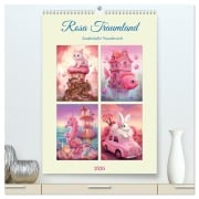 Cover-Bild zum Titel 'Rosa Traumland. Zauberhafte Wunderwelt (hochwertiger Premium Wandkalender 2026 DIN A2 hoch), Kunstdruck in Hochglanz' von 'Rose Hurley'