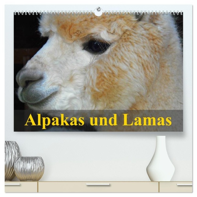 Alpakas und Lamas (hochwertiger Premium Wandkalender 2027 DIN A2 quer), Kunstdruck in Hochglanz - Elisabeth Stanzer