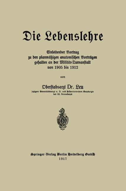 Die Lebenslehre - Reinhold Leu