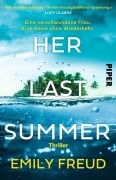 Cover-Bild zum Titel 'Her Last Summer - Eine verschwundene Frau. Eine Reise ohne Wiederkehr.' von 'Emily Freud'