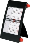 Cover-Bild zum Titel 'rido/idé 7038000207 3-Monats-Tischkalender 2027 90×120 mm, rot/schwarz' von ''