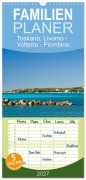Cover-Bild zum Titel 'Familienplaner 2027 - Toskana. Livorno - Volterra - Piombino mit 5 Spalten (Wandkalender, 21 x 45 cm) CALVENDO' von 'Klaus Kolfenbach'