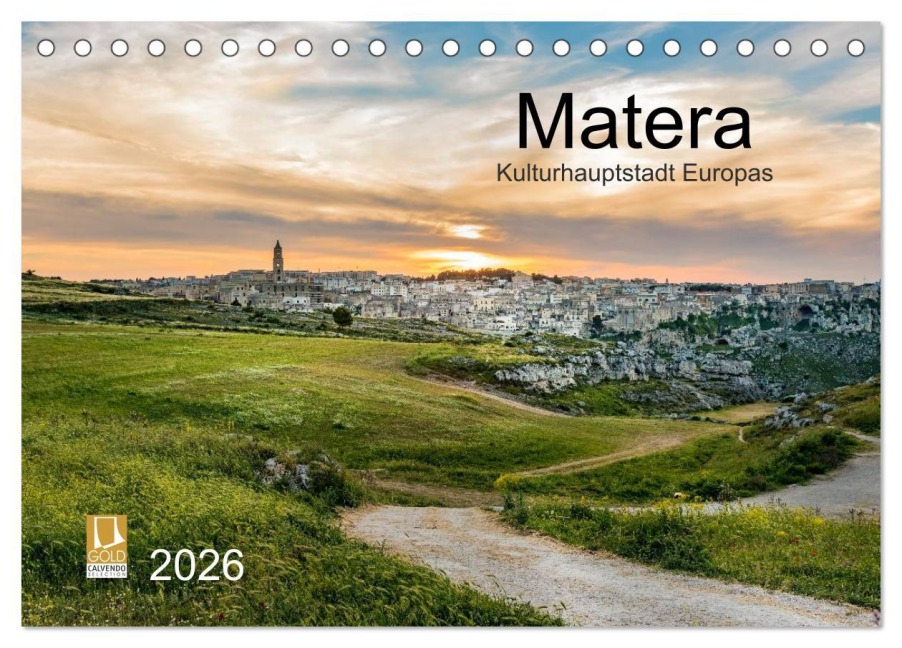 Matera (Tischkalender 2026 DIN A5 quer), CALVENDO Monatskalender - Carmen Steiner Und Matthias Konrad