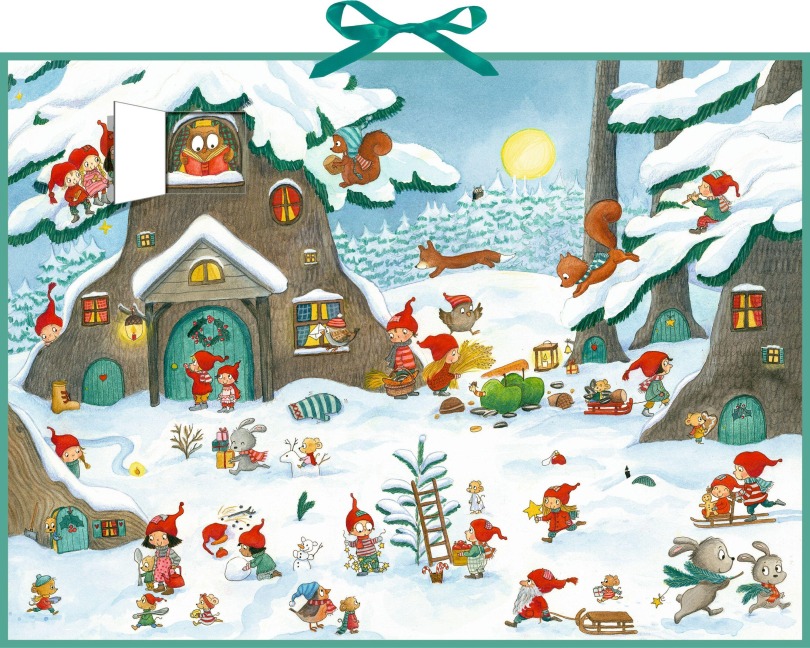 Wand-Adventskalender - Im Wichtel-Winterwald - 