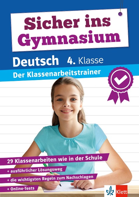 Klett Sicher ins Gymnasium: Klassenarbeitstrainer für den Übertritt Deutsch 4. Klasse - 