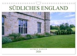 Cover-Bild zum Titel 'Südliches England (Wandkalender 2026 DIN A4 quer), CALVENDO Monatskalender' von 'Alfred Hadler'