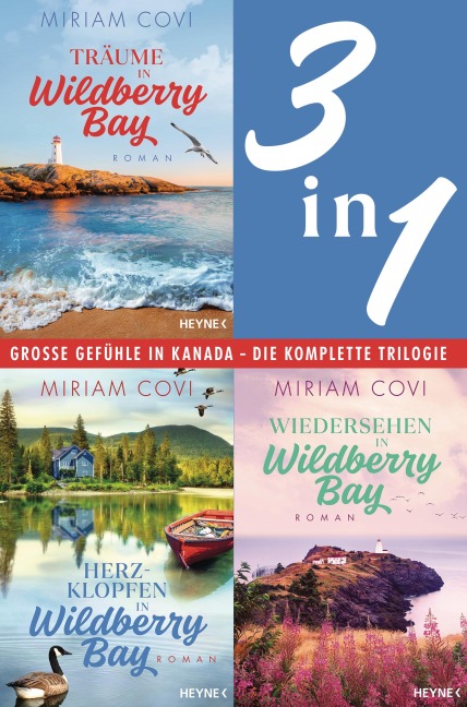 Träume in Wildberry Bay / Herzklopfen in Wildberry Bay / Wiedersehen in Wildberry Bay (3in1-Bundle) - Miriam Covi