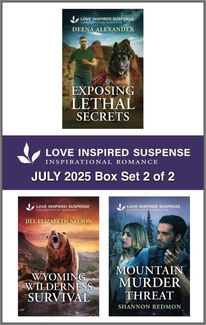 Love Inspired Suspense July 2025 - Box Set 2 of 2 - Deena Alexander, Jill Elizabeth Nelson, Shannon Redmon
