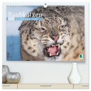 Cover-Bild zum Titel 'Raubkatzen: Geschmeidige Jäger (hochwertiger Premium Wandkalender 2026 DIN A2 quer), Kunstdruck in Hochglanz' von 'Calvendo Calvendo'