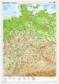 Posterkarten Geographie: Deutschland: physisch - 