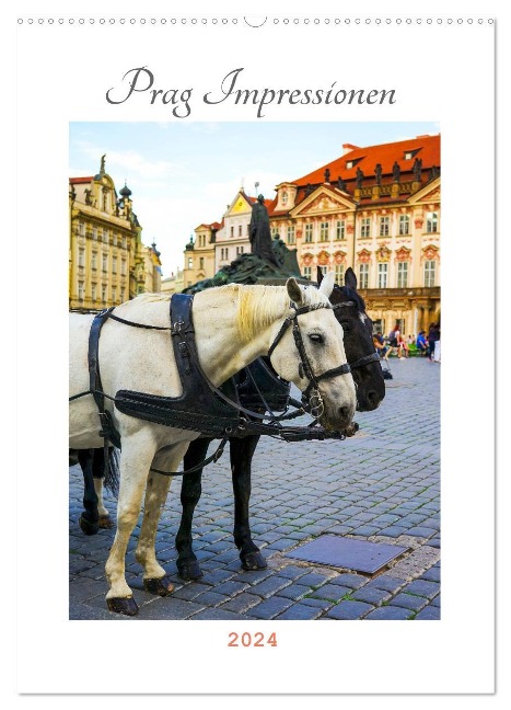 Prag Impressionen (Wandkalender 2024 DIN A2 hoch), CALVENDO Monatskalender - Julia Wankmüller