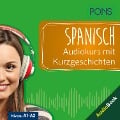 Cover-Bild zum Titel 'PONS Spanisch Audiokurs mit Kurzgeschichten' von 'Manuel Vila Baleato, Margarita Görrissen, PONS-Redaktion'