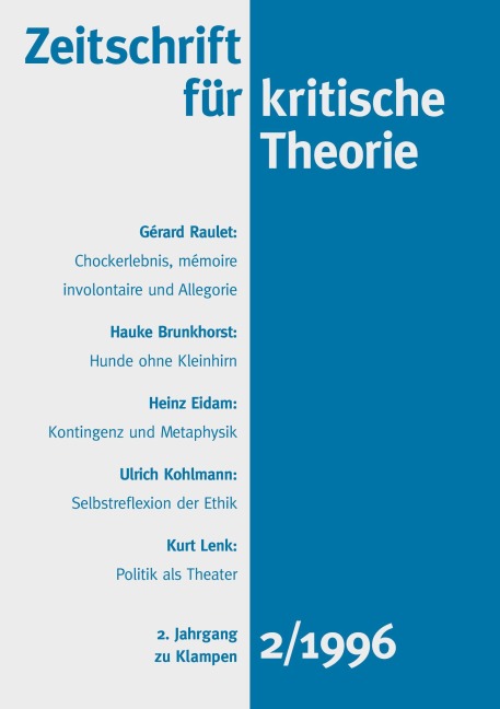 Zeitschrift für kritische Theorie, Heft 2 - 