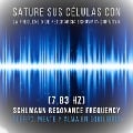 Cover-Bild zum Titel 'Sature sus células con la frecuencia de resonancia Schumann curativa (7,83 Hz)' von 'CTF - Centro de Terapia de Frecuencia'