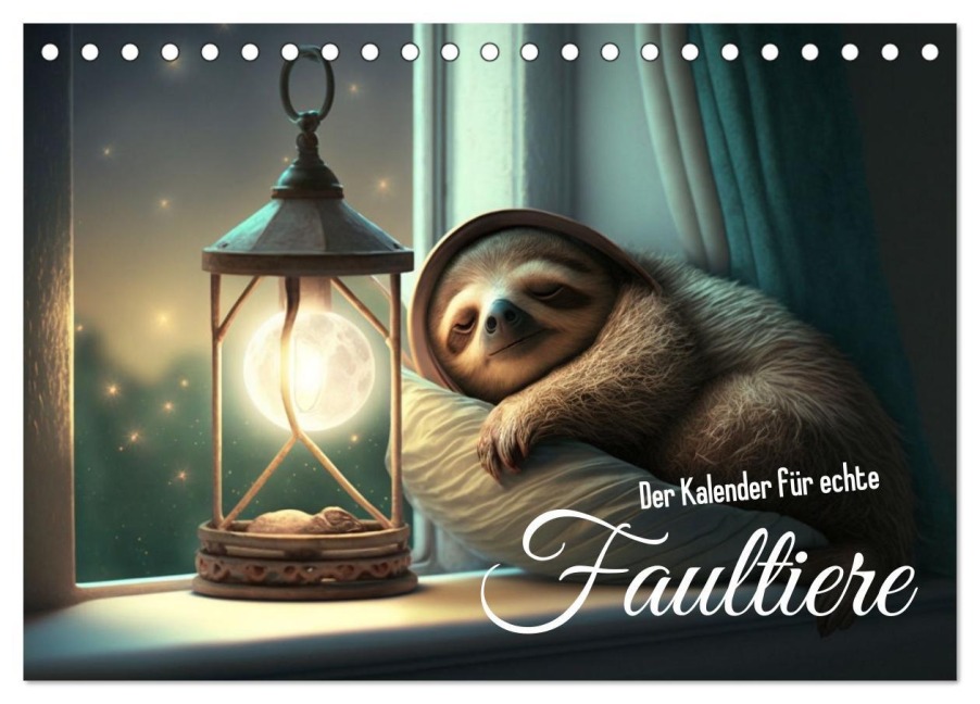 Der Kalender für echte Faultiere (Tischkalender 2026 DIN A5 quer), CALVENDO Monatskalender - Artefacti Artefacti