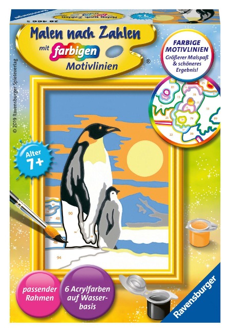Süße Pinguine - Mal-Set - 