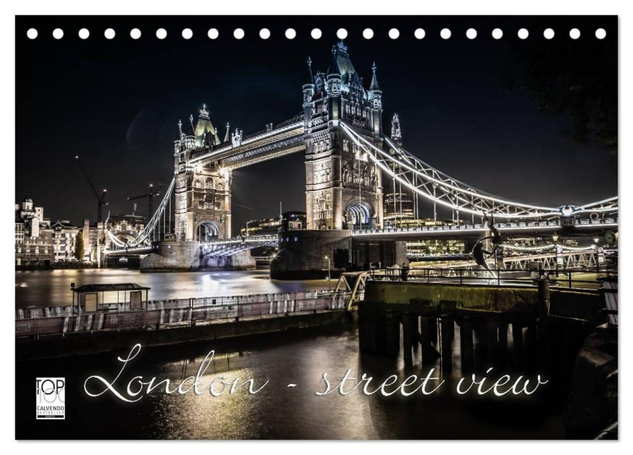 London - street view (Tischkalender 2025 DIN A5 quer), CALVENDO Monatskalender - Monika Schöb YOUR pageMaker