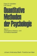 Cover-Bild zum Titel 'Quantitative Methoden der Psychologie' von 'D. Wendt, P. R. Hofstätter'