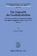 Die Dogmatik der Gesellschafterliste. - Christian Conrad