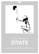 EROTISCHE BODYPAINTING ZITATE - HOMMAGE AN KLIMT, SCHIELE UND PICASSO (Wandkalender 2025 DIN A4 hoch), CALVENDO Monatskalender - Fru. Ch Fru. Ch