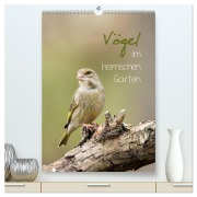 Cover-Bild zum Titel 'Vögel im heimischen Garten (hochwertiger Premium Wandkalender 2026 DIN A2 hoch), Kunstdruck in Hochglanz' von 'Heidi Spiegler'