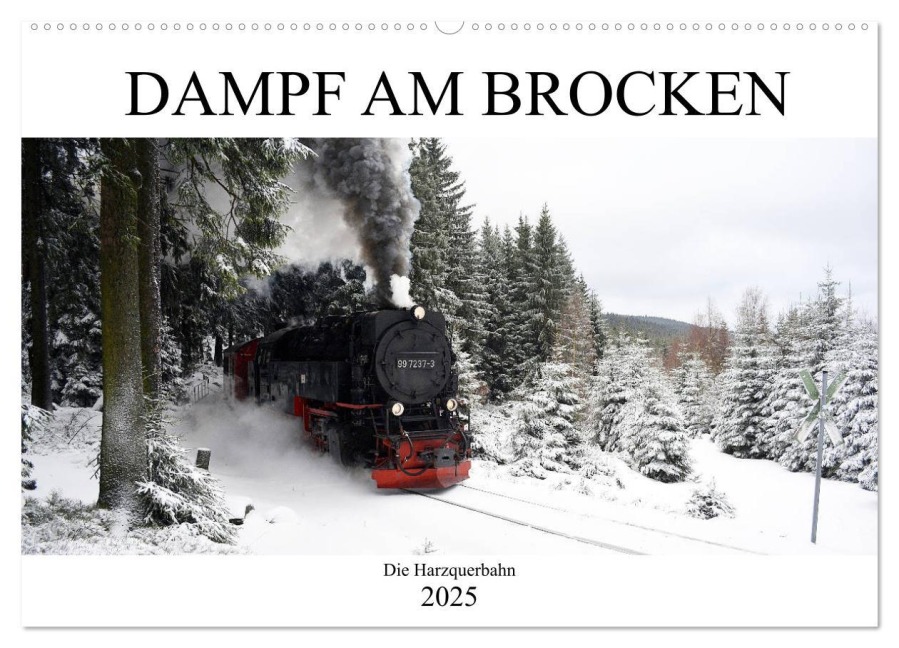 Dampf am Brocken - Die Harzquerbahn (Wandkalender 2025 DIN A2 quer), CALVENDO Monatskalender - Wolfgang Gerstner