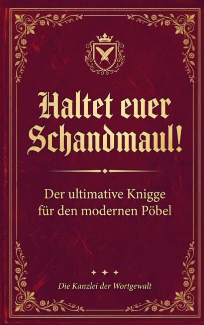 Haltet Euer Schandmaul! Der ultimative Knigge für den modernen Pöbel - Die Kanzlei der Wortgewalt