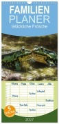 Cover-Bild zum Titel 'Familienplaner 2027 - Glückliche Frösche mit 5 Spalten (Wandkalender, 21 x 45 cm) CALVENDO' von 'Kathrin Gawlik'
