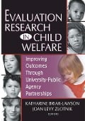 Cover-Bild zum Titel 'Evaluation Research in Child Welfare' von 'Katharine Briar-Lawson, Joan Levy Zlotnik'