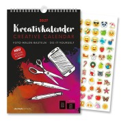 Cover-Bild zum Titel 'Kreativkalender A4 schwarz 2027' von ''