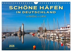 Cover-Bild zum Titel 'Schöne Häfen in Deutschland von Greetsiel bis Lindau (Wandkalender 2026 DIN A4 quer), CALVENDO Monatskalender' von 'Peter Roder'