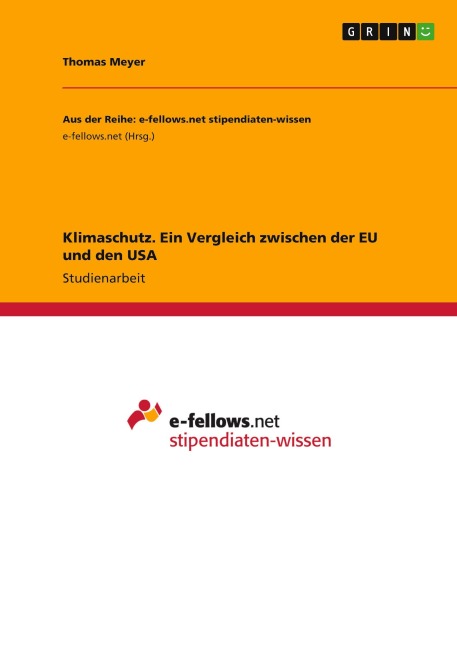 Klimaschutz. Ein Vergleich zwischen der EU und den USA - Thomas Meyer