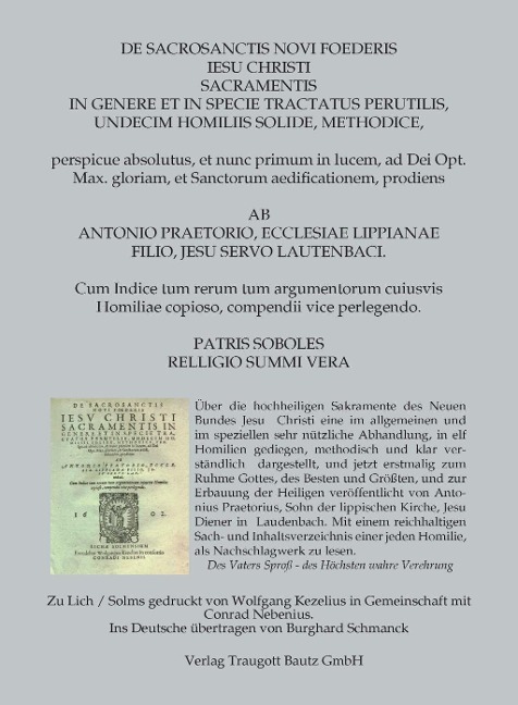 Antonius Praetorius - 