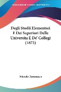 Degli Studii Elementari E Dei Superiori Delle Universita E De' Collegi (1872) - Niccolo Tommaseo