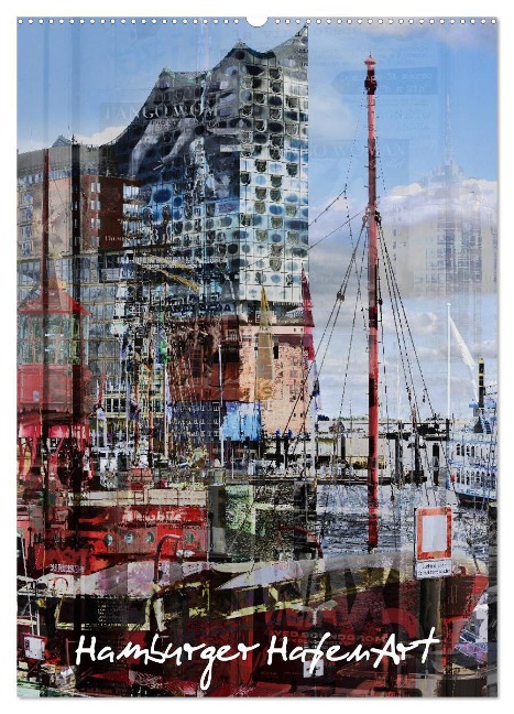 Hamburger HafenArt (Wandkalender 2025 DIN A2 hoch), CALVENDO Monatskalender - Karsten Jordan