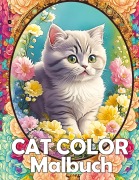 Cover-Bild zum Titel 'Katzen Malbuch - Cat Color - Katzen Blumen Garten - Malbuch Zur Entspannung und Stressabbau' von 'Kenya Kooper'