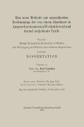Eine neue Methode zur angenäherten Bestimmung der von einem Abnehmer in Anspruch genommenen Werkskilowatt und darauf aufgebaute Tarife - Karl Ernst Laudien