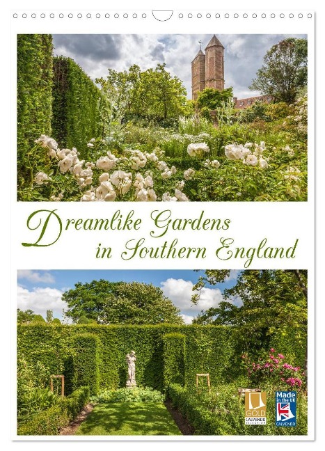 Dreamlike Gardens in Southern England (Wall Calendar 2025 DIN A3 portrait), CALVENDO 12 Month Wall Calendar - Christian Mueringer