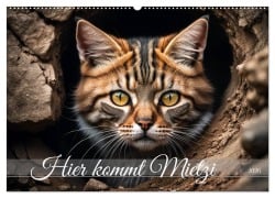 Cover-Bild zum Titel 'Hier kommt Mietzi (Wandkalender 2026 DIN A2 quer), CALVENDO Monatskalender' von 'Babette Whitter'