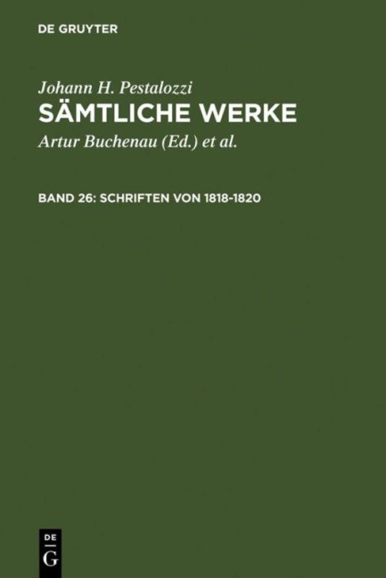 Schriften von 1818-1820 - 