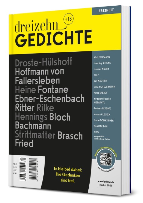 dreizehn +13 Gedichte - Oliver Wurm, Barbara Heine, Katharina Pütter