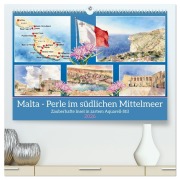 Cover-Bild zum Titel 'Malta - Perle im südlichen Mittelmeer (hochwertiger Premium Wandkalender 2026 DIN A2 quer), Kunstdruck in Hochglanz' von 'Claudia Kleemann'