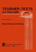 Cover-Bild zum Titel 'Begründungsverwaltung' von ''