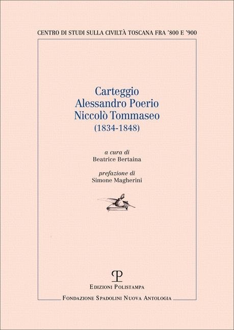 Carteggio Alessandro Poerio Niccolò Tommaseo (1834-1848) - 